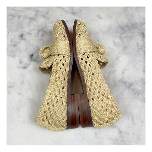 Bibi Lou x Anthropologie Posey Woven Raffia Loafers - Picture 9 of 10